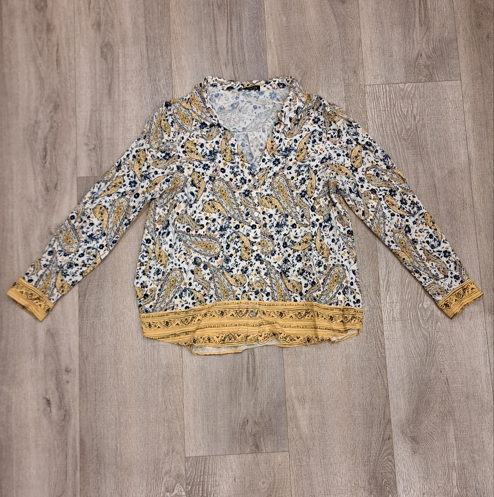 ZARA Buttondown Blouse